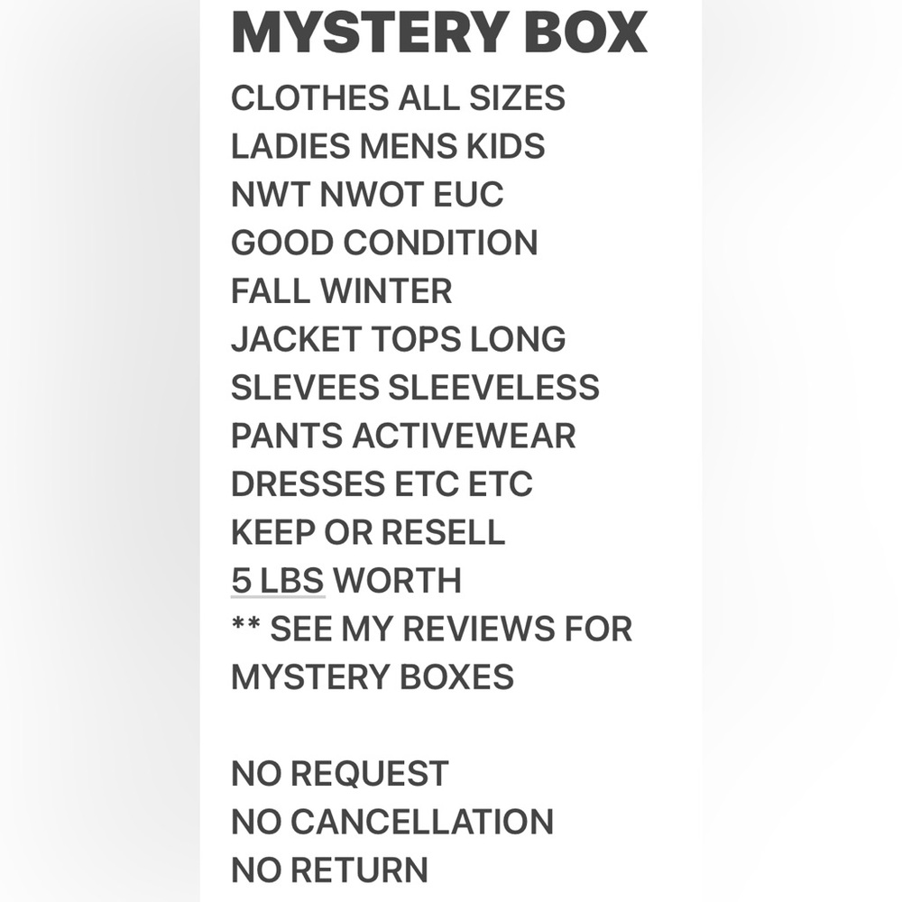 MYSTERY BOX ❤️❤️ 5LBS CLOTHES - Picture 2 of 16